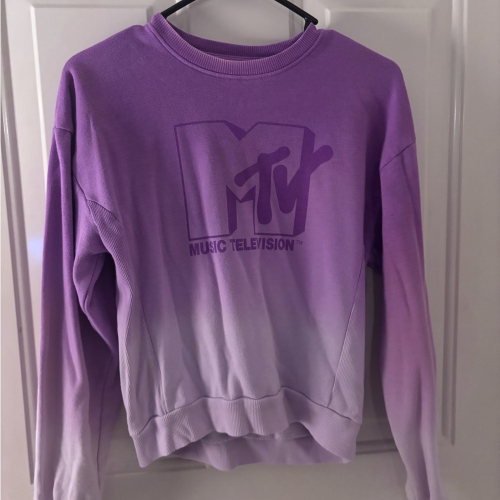 MTV Lavender to White Ombre Sweater